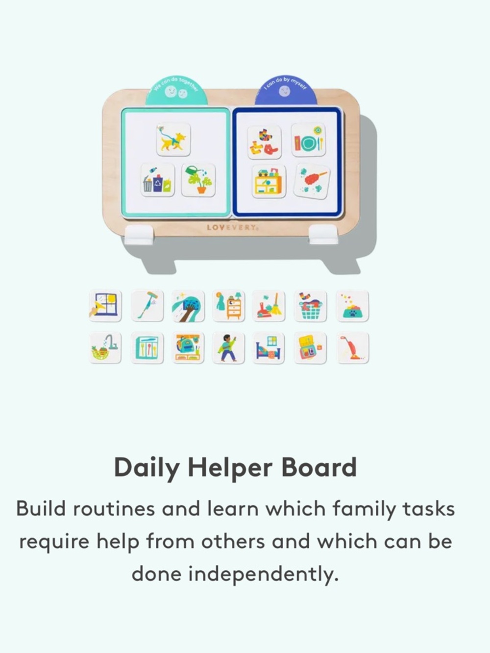 Daily Helper Board - Blue & Teal